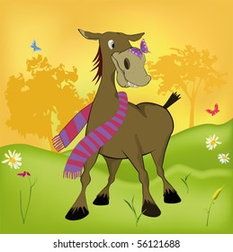The burro and the butterfly