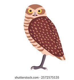 Burrowing owl icon clipart avatar logotype isolated illustration