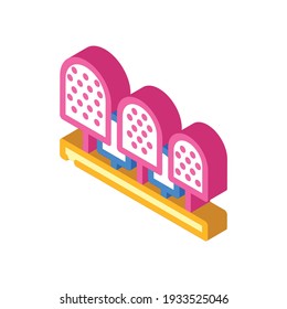 burs and cutters for cleaning and removing calluses isometric icon vector. burs and cutters for cleaning and removing calluses sign. isolated symbol illustration