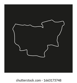 Bursa region map, Turkey country