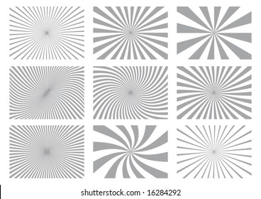 Burst Background Design Elements