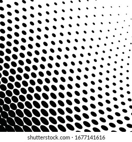 Burst from circles. Abstract dotted surface. Background with black particles.Vector illustration.