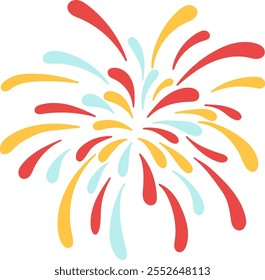 A burst of fireworks for festive celebrations