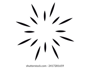 Burst or flash icon on white background.