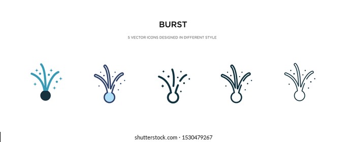 burst icon in different style vector illustration. two colored and black burst vector icons designed in filled, outline, line and stroke style can be used for web, mobile, ui