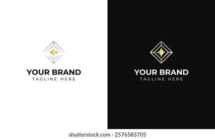 burst light jewelry elegant logo template