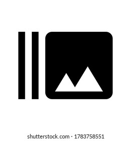 Burst mode icon vector isolated on white background.