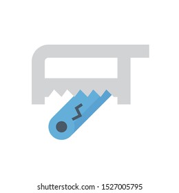 Burst pipe and water leak vector icon design for plumbing work graphic design element.