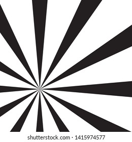 Burst Pop art vector background on black and white
