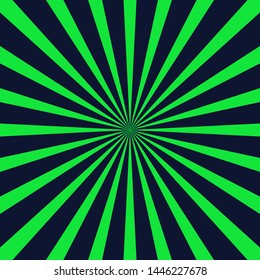 Burst Pop art vector background on green and ultraviolet