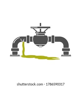 Icono de la tubería de reducción de ráfagas - Ilustración vectorial