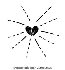 Burst sparkling explosion monochrome scribble doodle art radial isolated on white background. Comic cute art illustration.