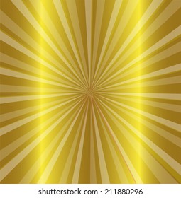 Burst stars descending on a path of golden light