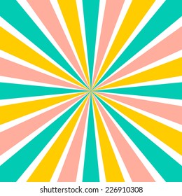 Burst vector background in retro style. Vector illustration for your design. Abstract wallpaper. 