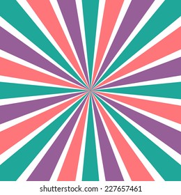 Burst vector background in retro style. Vector illustration for your design. Abstract wallpaper. 