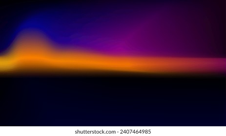 Burst of warm colors twilight sunset double partition gradient presentation background
