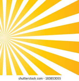 Burst of yellow light