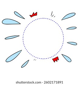bursting bubbles illustration hand drawn isolated vector