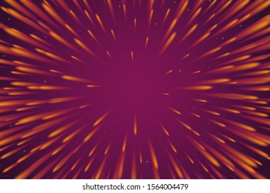 Bursting firework effect on purple background for design uses