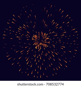bursting fireworks vector background design