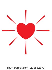 Bursting Heart - Vector
