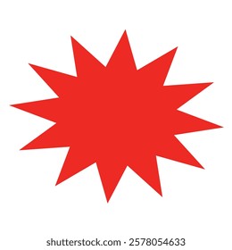 bursting shape speech bubbles. starburst and sunburst cartoon with color on white background