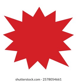 bursting shape speech bubbles. starburst and sunburst cartoon with color on white background
