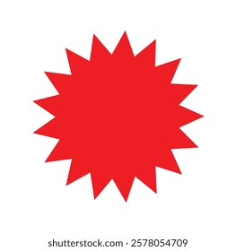 bursting shape speech bubbles. starburst and sunburst cartoon with color on white background
