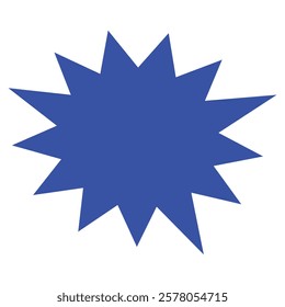 bursting shape speech bubbles. starburst and sunburst cartoon with color on white background