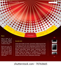 Bursting web site design