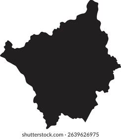 Burundi black map silhouette vector style with white background