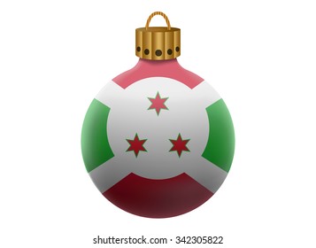 burundi christmas ball isolated