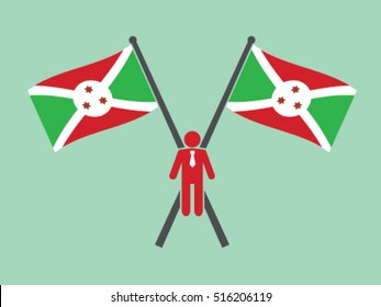 Burundi Emblem Businessman