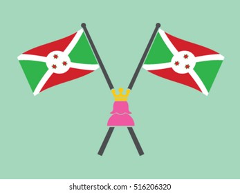 Burundi Emblem Queen