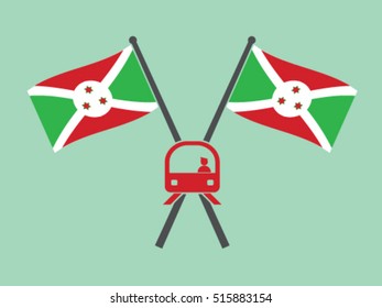 Burundi Emblem Train