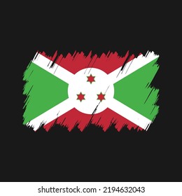 Burundi Flag Brush. National Flag