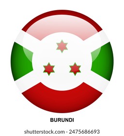 BURUNDI flag button on white background