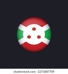 Burundi flag icon,Round Burundi flag icon vector isolated,Burundi flag button.