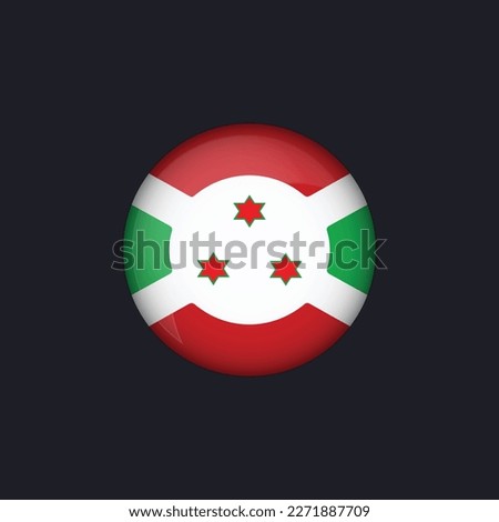 Burundi flag icon,Round Burundi flag icon vector isolated,Burundi flag button.