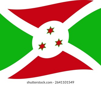 Burundi flag illustrator country flags symbol nation
waving icon