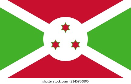Burundi flag with official proportions and color.Genuine.
Original flag of Burundi.Vector.
