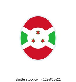 Burundi flag. Burundi round flag.