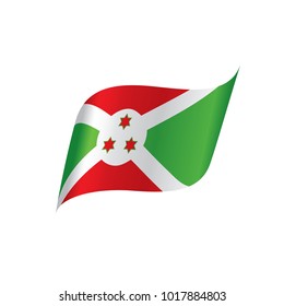 Burundi flag, vector illustration