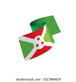Burundi flag, vector illustration