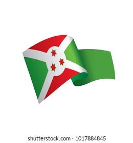 Burundi flag, vector illustration