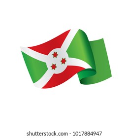 Burundi flag, vector illustration