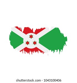 Burundi flag, vector illustration