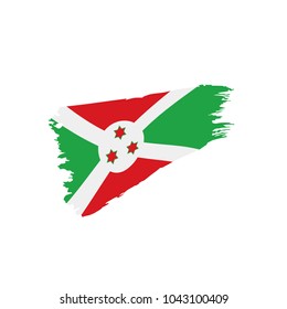 Burundi flag, vector illustration