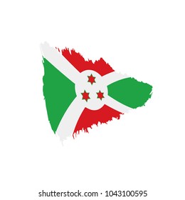 Burundi flag, vector illustration