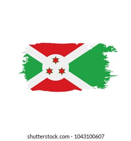 Burundi flag, vector illustration